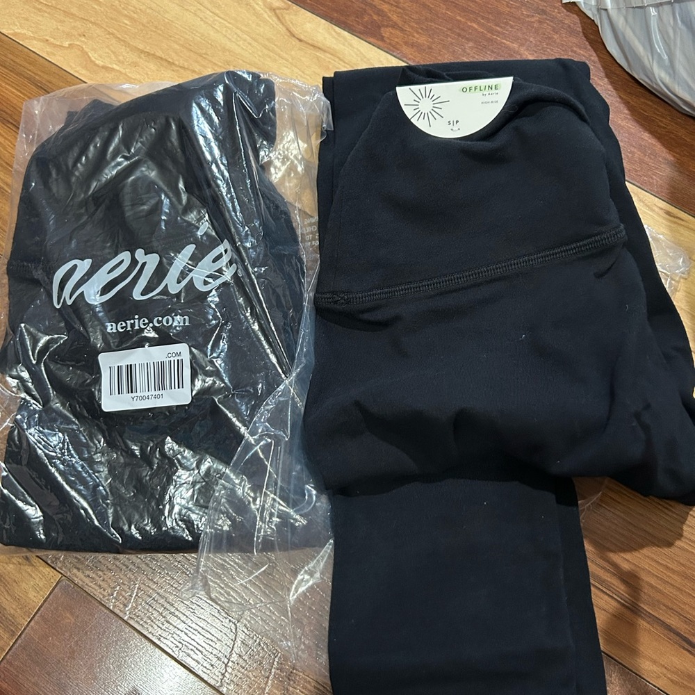 Aerie OFFLINE High-Rise Black Leggings